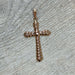 Pendentif Pendentif croix en or rose 58 Facettes 335