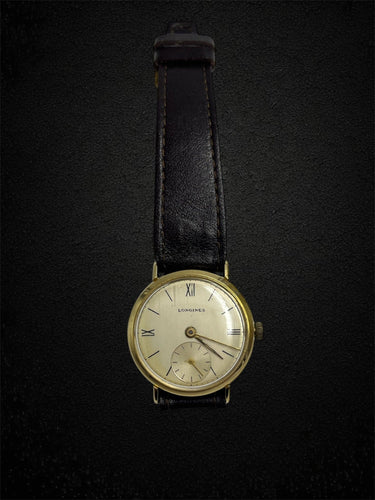 Montre-bracelet Longines Vintage en or jaune 18 carats