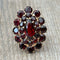 Bague 59 Bague marquise en or rose, grenats 58 Facettes 281