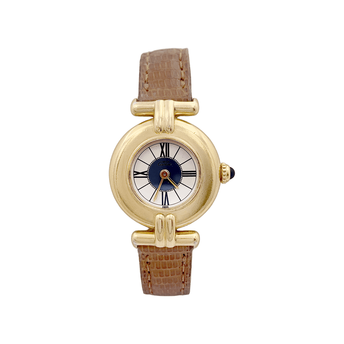 Montre Montre Cartier "Colisée Must" vermeil, cuir. 58 Facettes 34240