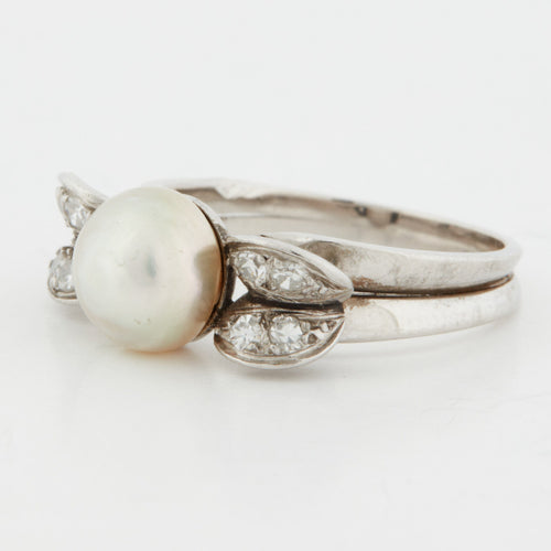 Bague 52 BAGUE EN OR BLANC ET PLATINE 18 CARATS 58 Facettes REF 10202/12
