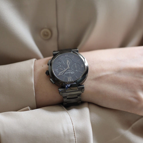 Montre Montre Chopard Imperiale Chronographe 40 mm DLC Full Black – Ref. 388549-3005 – Automatique – Vers 2020 58 Facettes FB10803