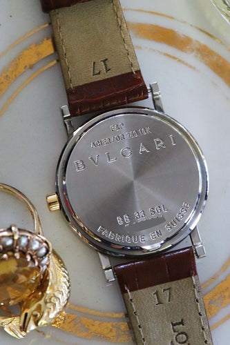 BULGARI - Montre Bulgari Or & Acier – Référence BB-33 SGL