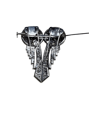 Broche Broche Art Déco en platine et diamants – Pièce transformable 58 Facettes 1.0000876/3