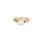 Bague 48 Solitaire or deux tons et diamants 58 Facettes GU128