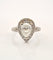 Bague Bague Solitaire or blanc diamant poire 1ct 58 Facettes