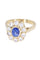 Bague 51 BAGUE MARGUERITE SAPHIR ET DIAMANTS 58 Facettes 088041