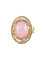 Bague 57.5 BAGUE QUARTZ ROSE OR JAUNE 58 Facettes