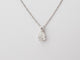 Collier Collier pendentif diamant poire 0,45ct en or blanc 58 Facettes 33409