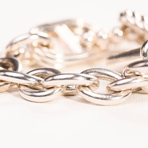 Bracelet HERMES-Bracelet Parade en argent 58 Facettes LMB-284