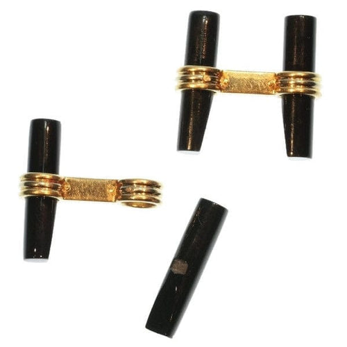 Boutons de manchette Boutons de manchette en or Onyx Van Cleef & Arpels 58 Facettes 16014-0109