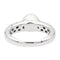 Bague 53 Bague Cocktail Or blanc Perle, Diamant 58 Facettes 2686301CN