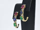 Boucles d'oreilles Boucles d'oreilles en or avec pierres précieuses multicolores et diamants 58 Facettes 2276