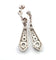 Boucles d'oreilles Boucles d'oreilles en platine avec diamants 58 Facettes