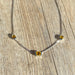 Collier Collier or blanc saphirs jaune 58 Facettes 205