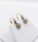 Boucles d'oreilles Dormeuses antique or 18k diamants serti étoilés (circa 1920) 58 Facettes A06529