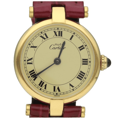 Montre Cartier Montre Must De Cartier Vermeil 58 Facettes MT41242