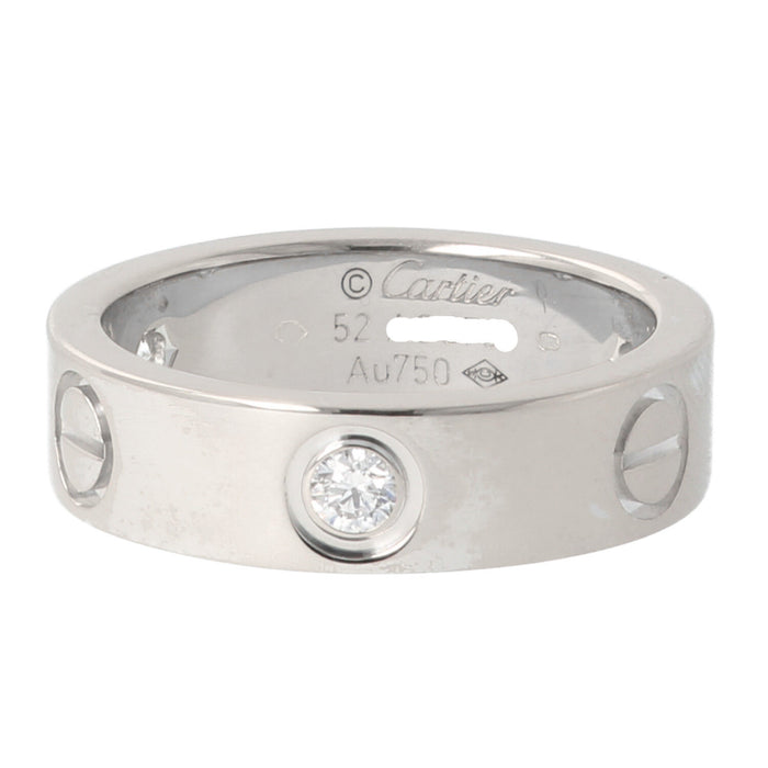 CARTIER - Bague Love or blanc diamant