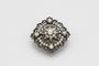 Broche Brooch antique en or jaune et argent avec diamants anciens, fin XIXe siècle 58 Facettes 10359