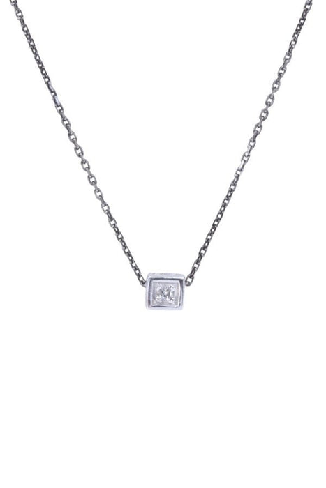 Collier Collier moderne or blanc diamants 58 Facettes 094301