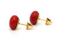 Boucles d'oreilles Boucles d'oreilles Art Déco serties de corail en or jaune 18 carats 58 Facettes B798