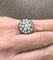 Bague 54 Superbe bague ancienne en argent et argent avec diamants 58 Facettes