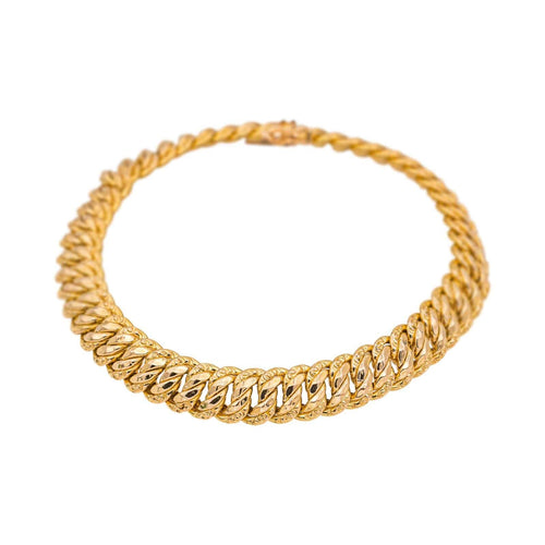 Bracelet Maille américaine Or rose