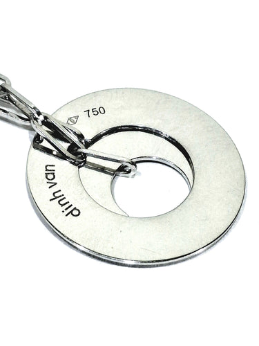 Collier Dinh Van - Collier “Cible” Or Blanc 58 Facettes