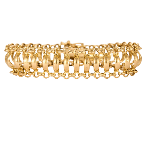 Bracelet Bracelet or jaune à maille fantaisie 58 Facettes SAI03672