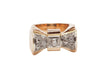 Bague 51.5 Bague années 50 en or rose, platine et diamants 58 Facettes 30362