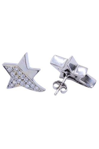 Boucles d'oreilles BOUCLES D'OREILLES ÉTOILES DIAMANTÉES 58 Facettes 083001