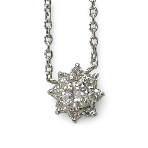 Collier Collier en or blanc et diamants 0,42 ct 58 Facettes 00054001