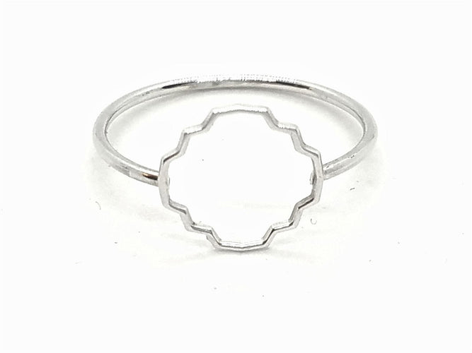 Bague 54 Bague Transparence Or blanc 58 Facettes 578911RV