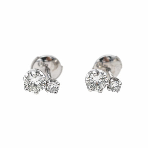 Boucles d'oreilles Boucles d'oreilles  Puces Or blanc Diamant 58 Facettes 4155737CN