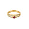Bague 52,5 Bague or jaune, rubis et diamants 58 Facettes LIS2077