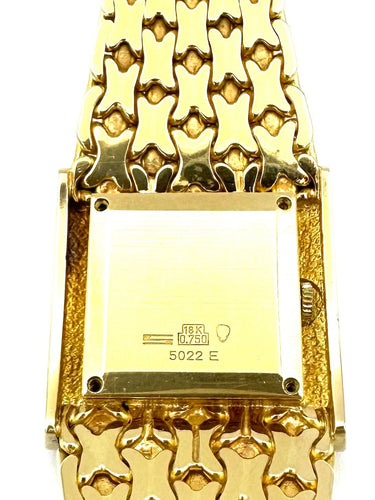 SCHLEGEL & PLANA / GAY Frères - Importante montre vintage or jaune et lapis