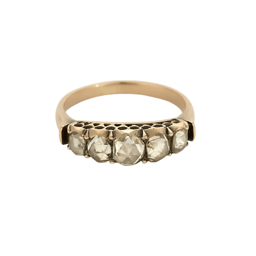 Bague 51 Bague en Or rose et diamants 58 Facettes DADB-03