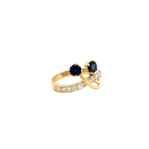 Bague 62 Bague Or Jaune - Saphirs et Diamants 58 Facettes 1.0000247/2