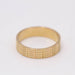 Ring 60 Crossed fluted alliance in 18 carat gold second hand 58 Facettes E360676A