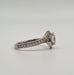 Ring 44 White gold ring with natural diamonds 58 Facettes