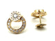 Boucles d'oreilles PIAGET. Collection "Possession", boucles or rose 18K et diamants 58 Facettes
