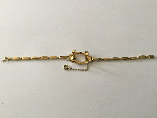 Bracelet Porte montre Gousset Or jaune