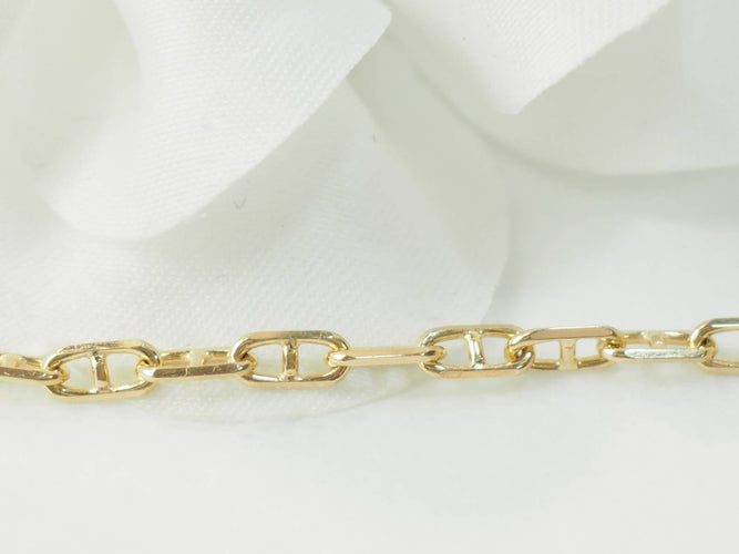 Collier Collier maille marine en or jaune 58 Facettes 33380