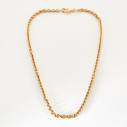 Collier Chaine or jaune maille jaseron 58 Facettes SQU32661