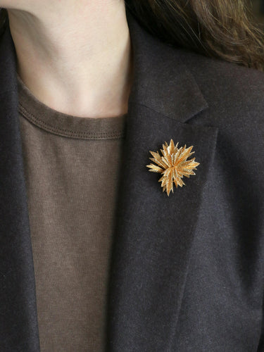 Broche OJ PERRIN Broche étoile or jaune 58 Facettes 1126.3