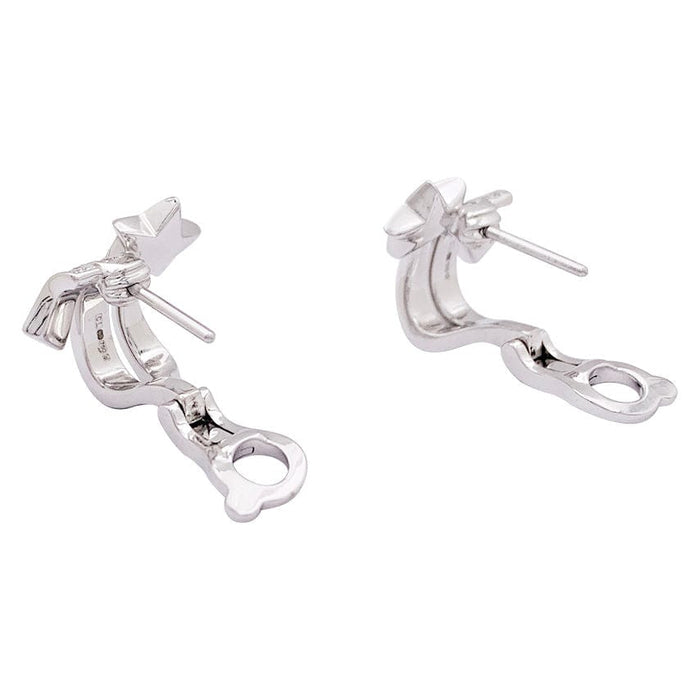 Boucles d'oreilles Boucles d'oreilles Chanel, "Etoile Filante", or blanc, diamants. 58 Facettes 33995