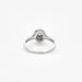 Bague Solitaire flocon or blanc diamant 58 Facettes A11136