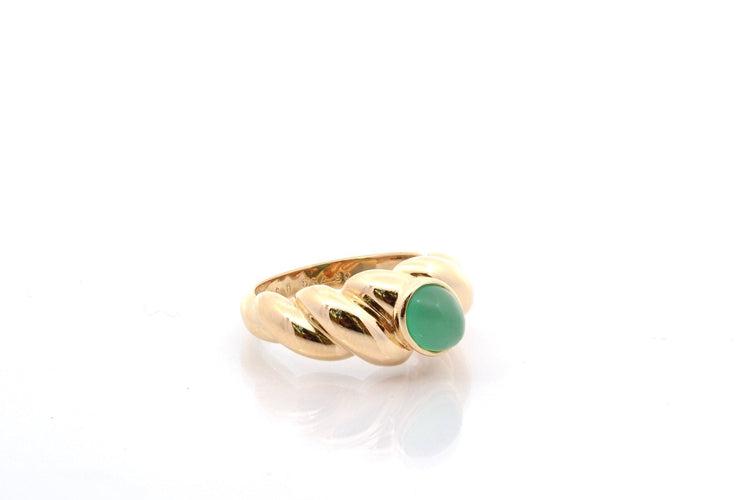 Bague 54 Bague signée Van Cleef & Arpels chrysoprase 58 Facettes 26966dv
