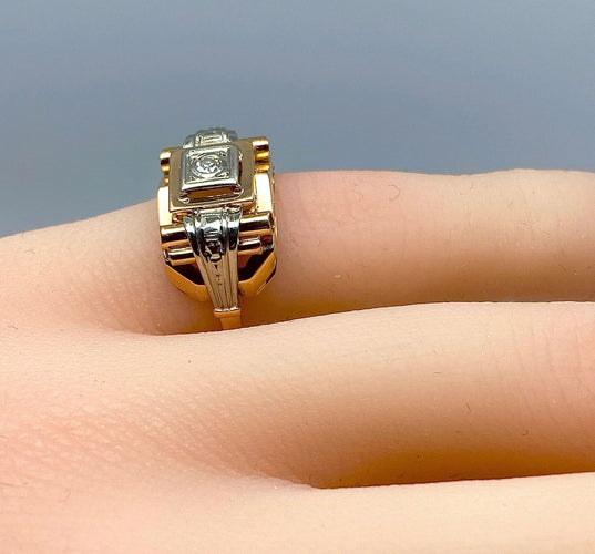 Bague 47 Bague Solitaire diamant vers 1920 58 Facettes AB182