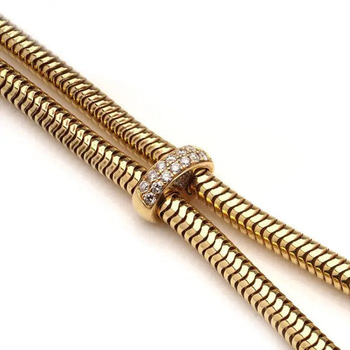 Montre Van Cleef & Arpels - Montre cadenas en or jaune 18 carats et diamants 58 Facettes